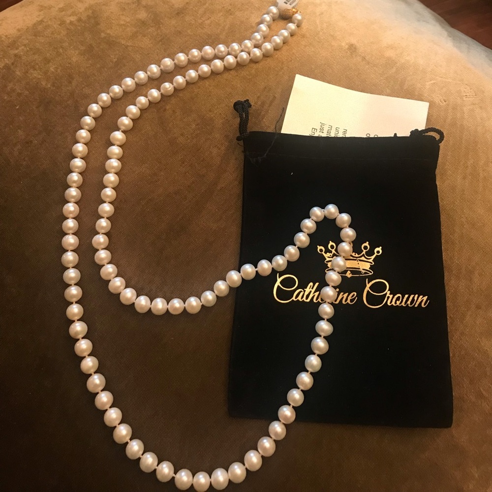 32” 7-8mm Freshwater Pearl necklace.